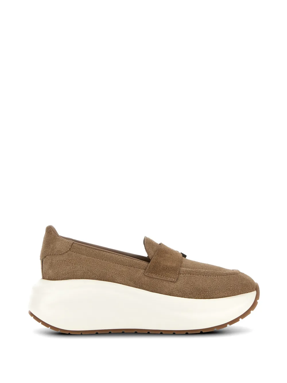 Hogan Maxi I Active suede loafers - Marrone
