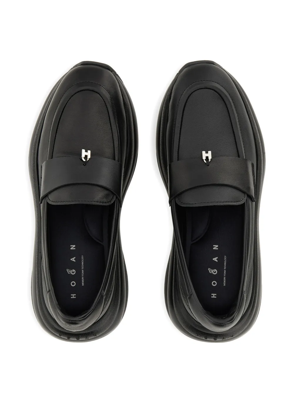 Hogan Maxi I Active leren loafers Zwart