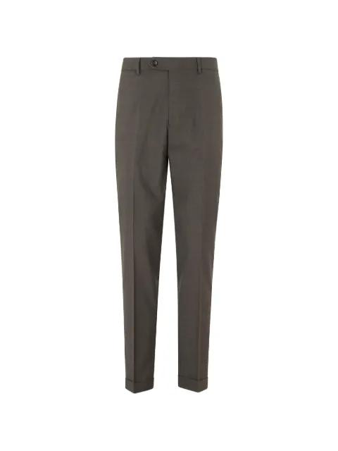 Berwich pressed-crease turned-up trousers