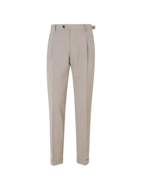 Berwich pleated-detail turn-up trousers