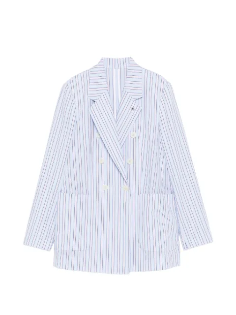 Manuel Ritz striped double-breasted jacket