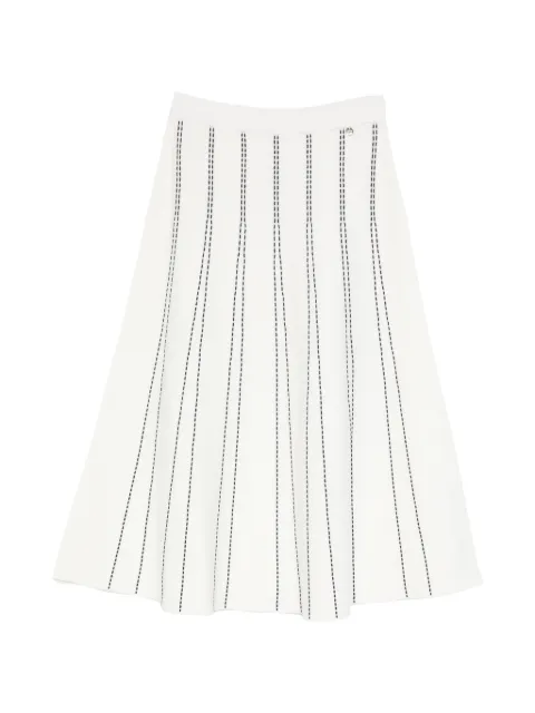 LIU JO embroidered A-line midi skirt