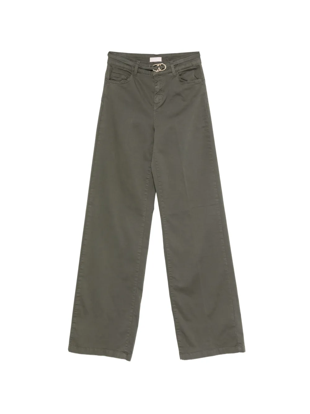 LIU JO Good Flare belted trousers - Grün
