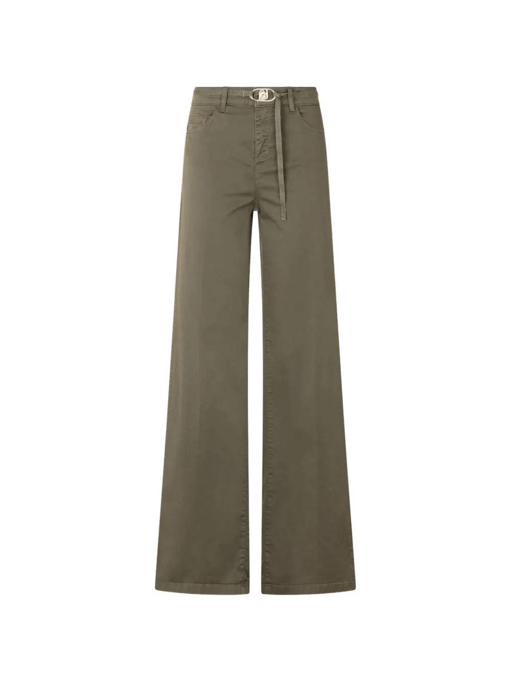 LIU JO Flared broek met ceintuur Groen