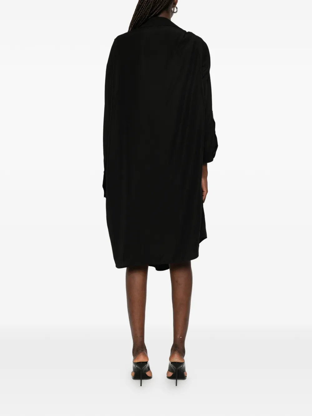 Balenciaga Jurk met geborduurd logo Zwart