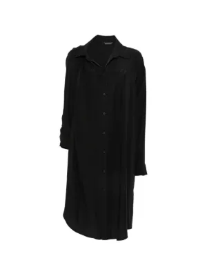 black oversized button down shirt dress Florence Shirt Dress