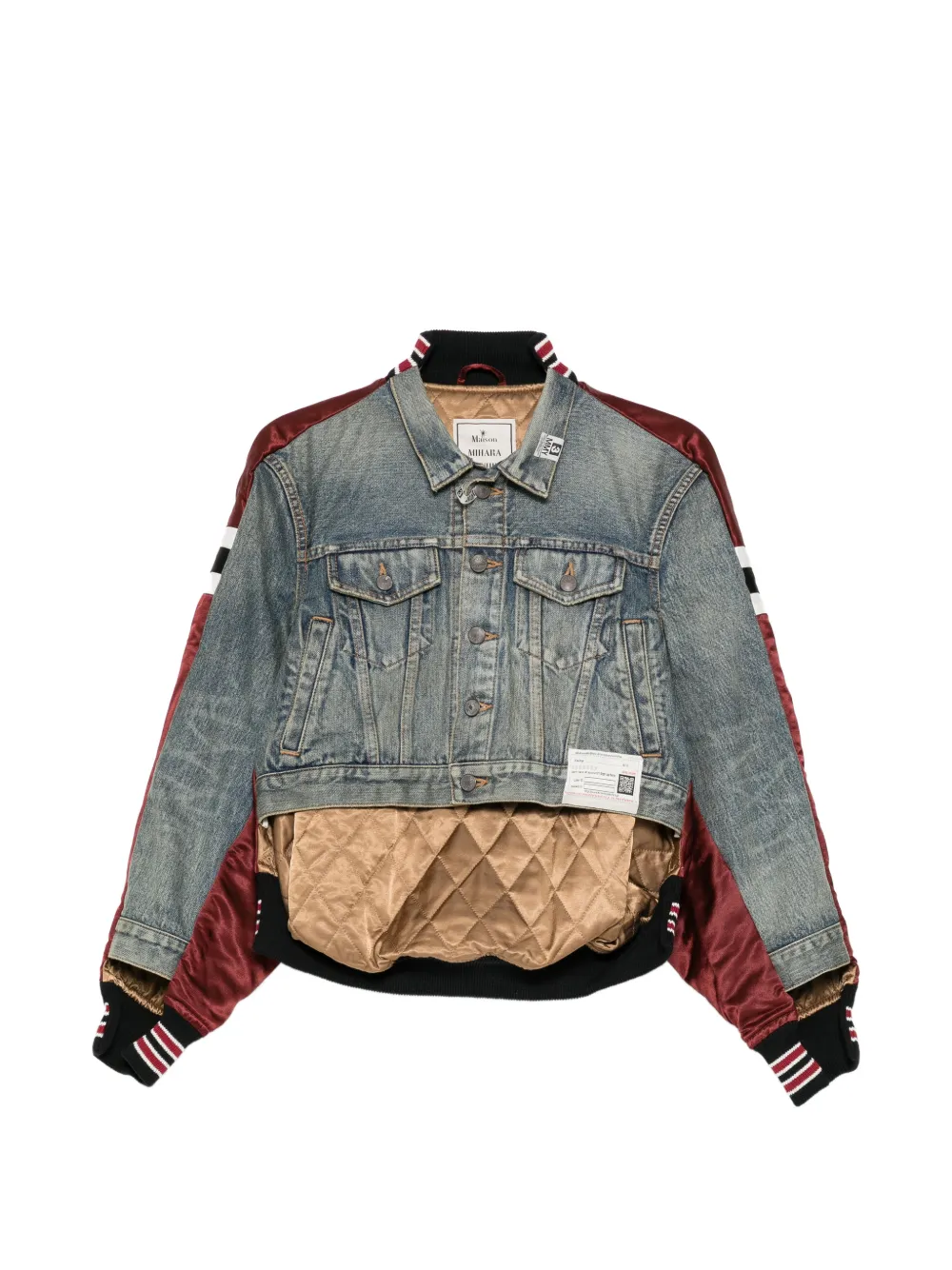 Maison MIHARA YASUHIRO layered denim jacket - Blu
