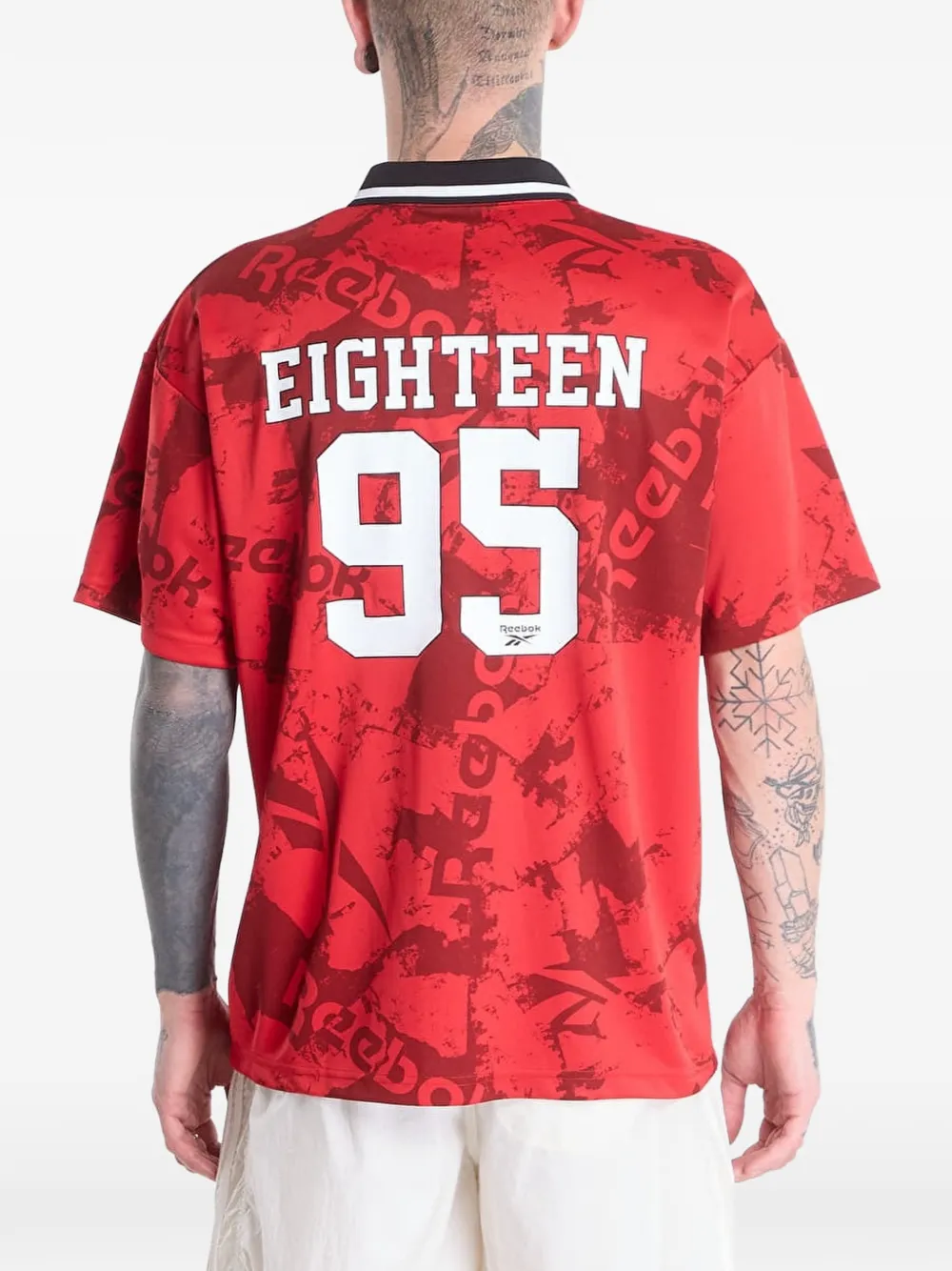 Reebok Street Sport T-shirt met logo-print Rood