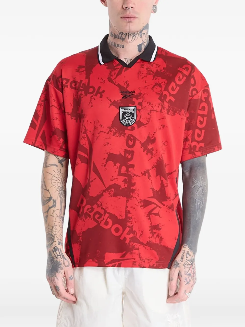 Reebok Street Sport T-shirt met logo-print Rood