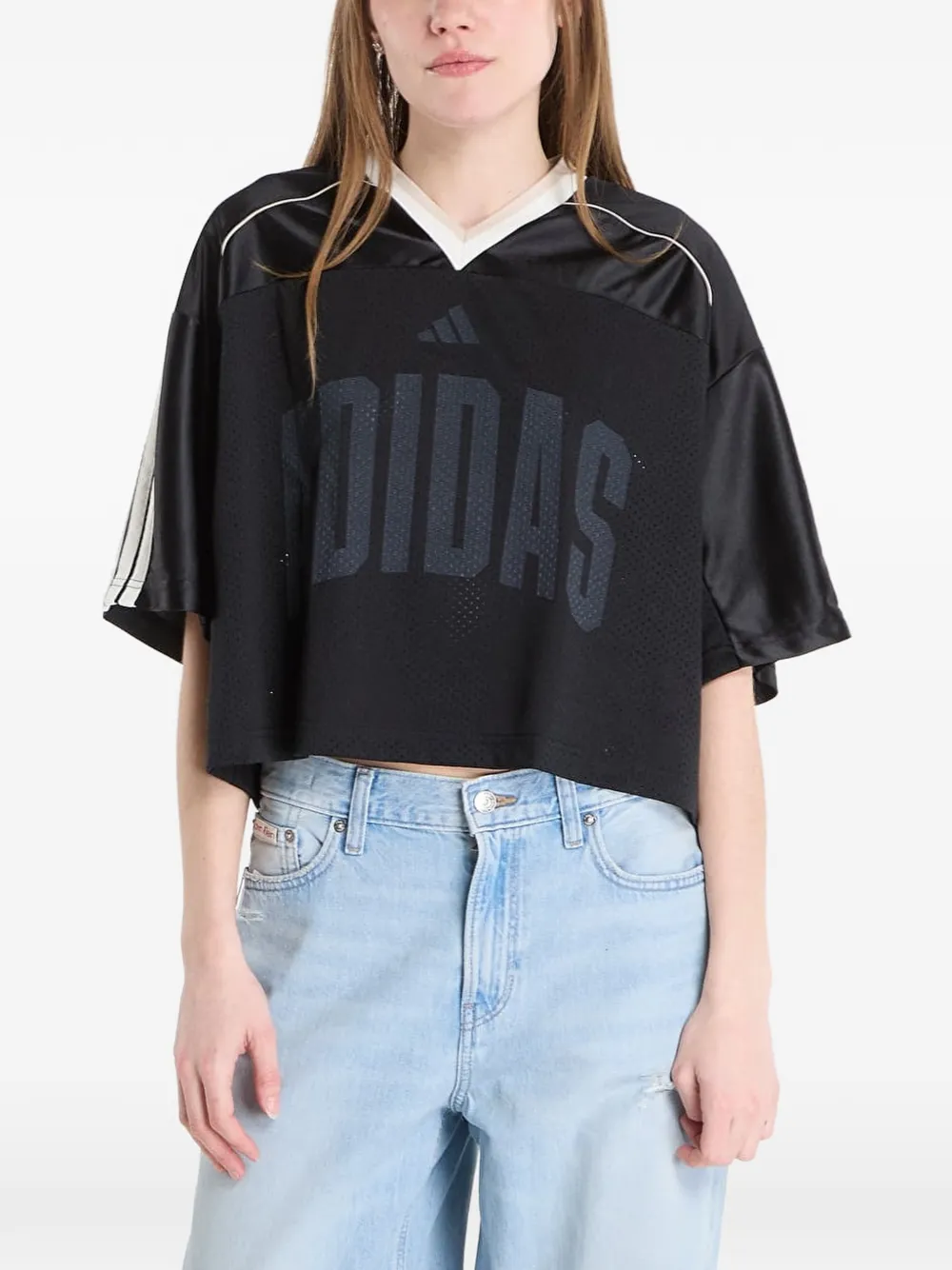adidas Stadium mesh T-shirt Blauw