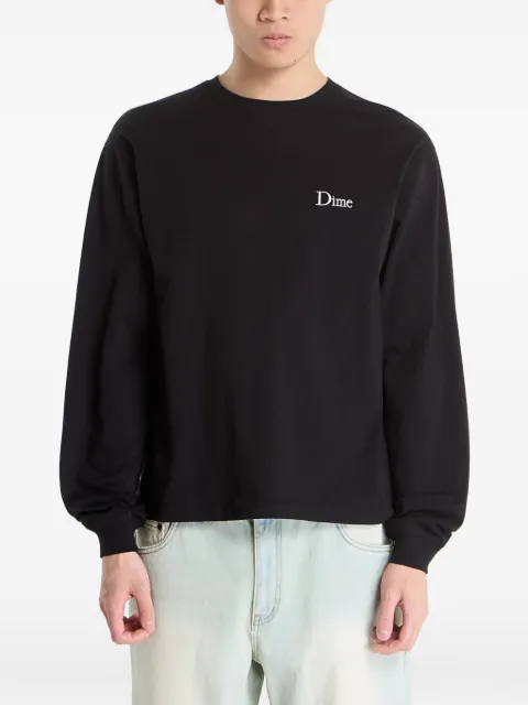 dime logo-detail long-sleeve top