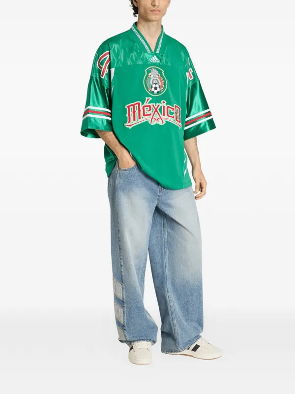 Adidas Trefoil-embroidered 3-Stripes Jeans | Blue | FARFETCH