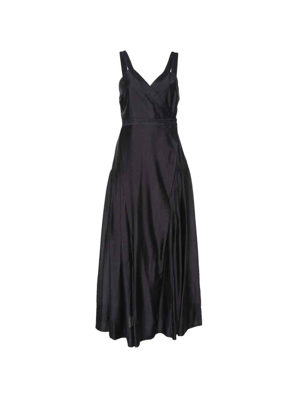 Blugirl lace-trim wrap dress - Nero