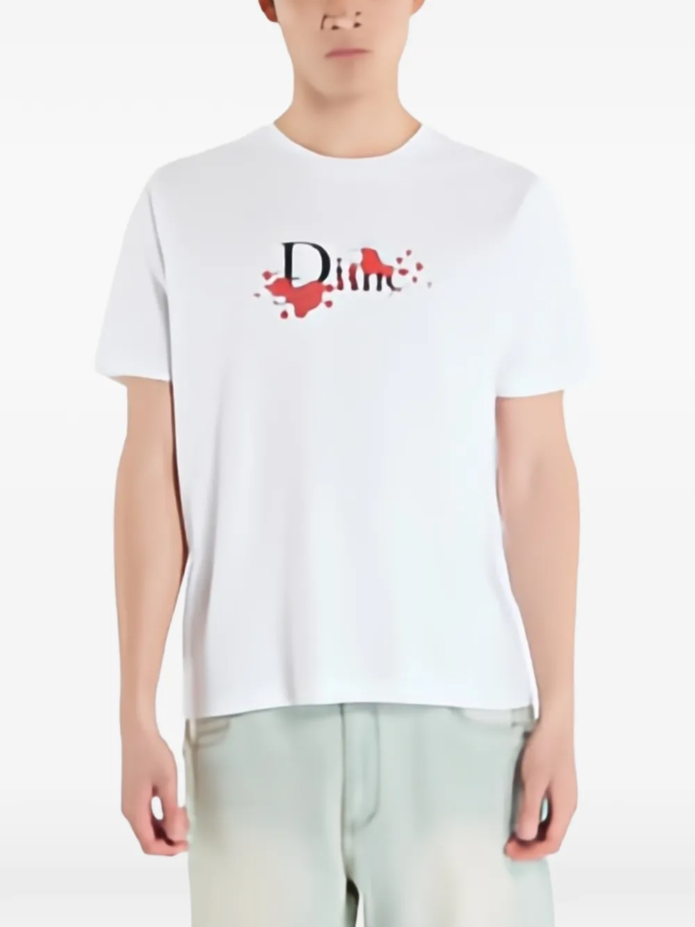 Dime Logo-print T-shirt In Animal Print