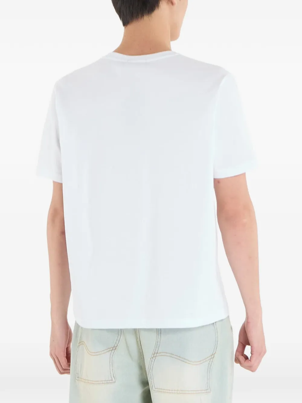 dime T-shirt met logoprint Wit