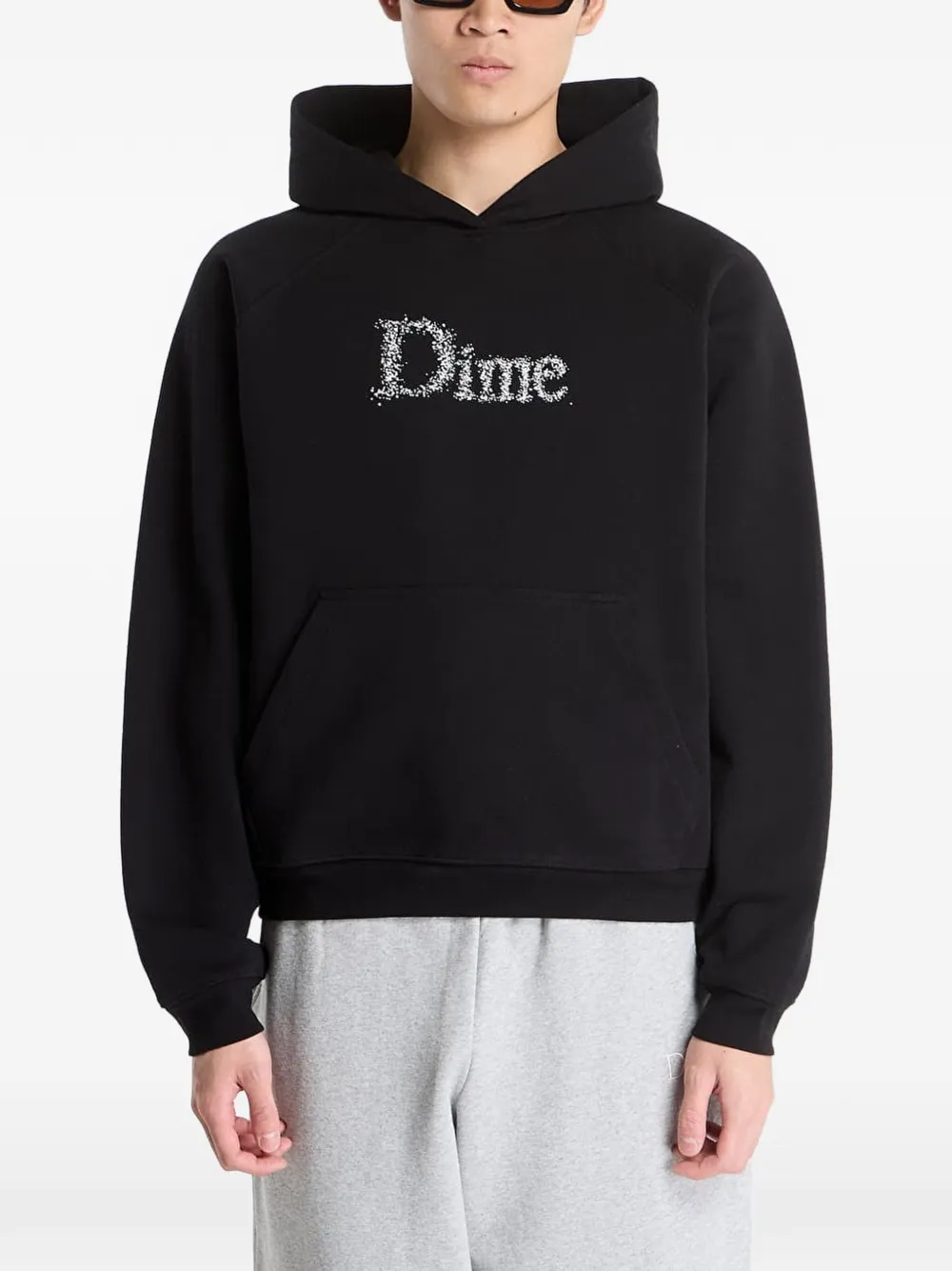  Dime Sudadera De Algodón Con Capucha - Negro 