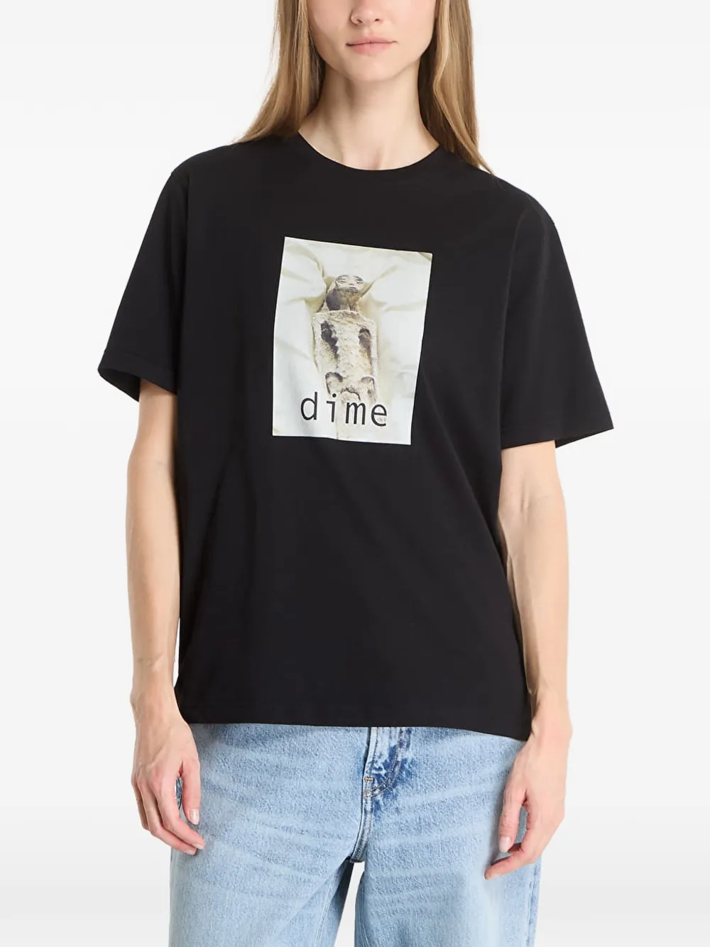 dime Sunday T-shirt Zwart