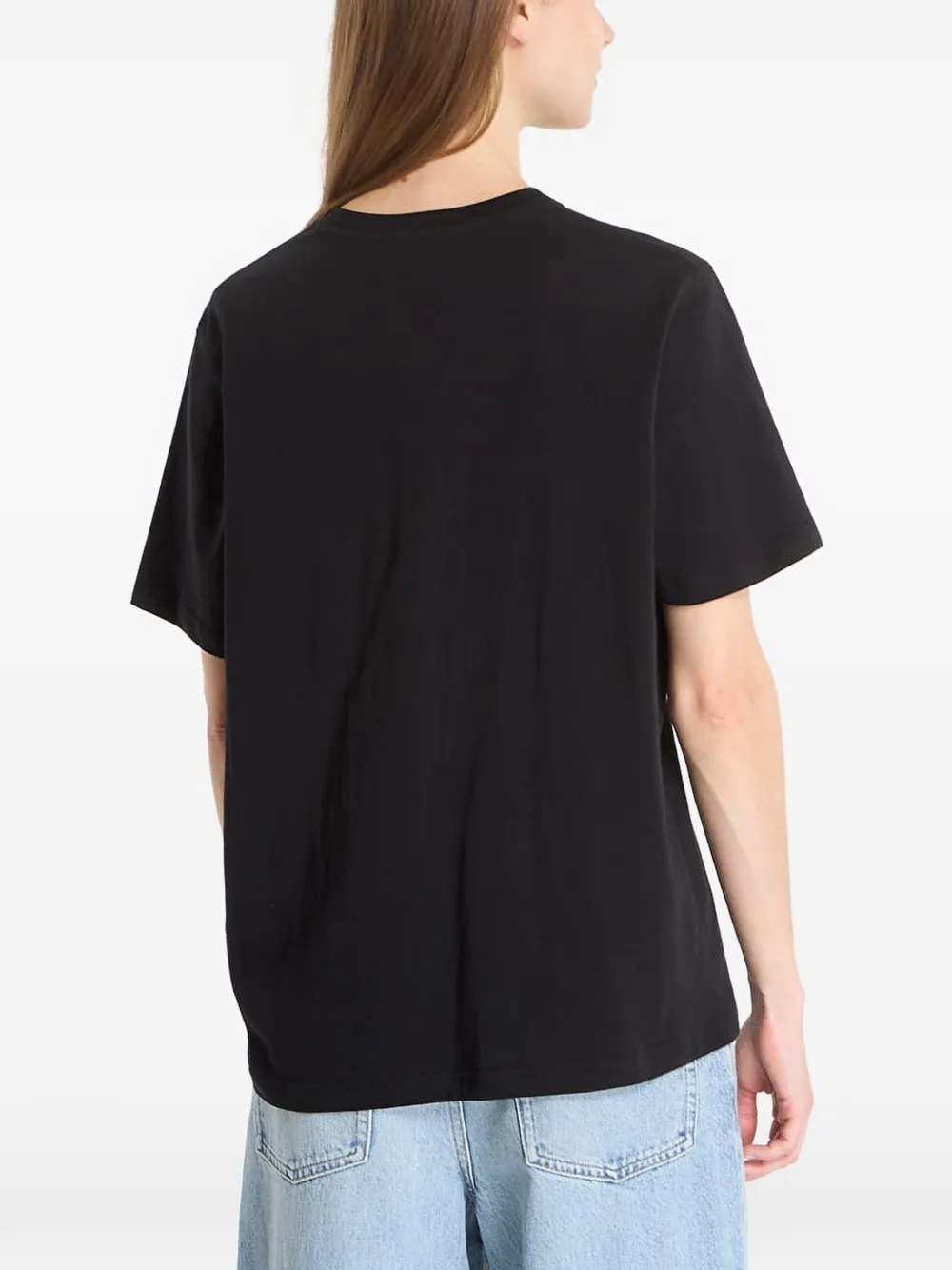 dime T-shirt met logoprint Zwart
