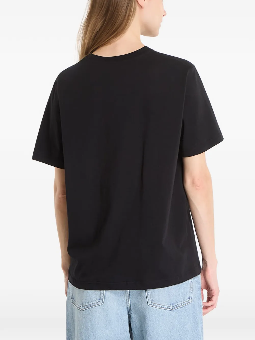 dime T-shirt met logoprint Zwart
