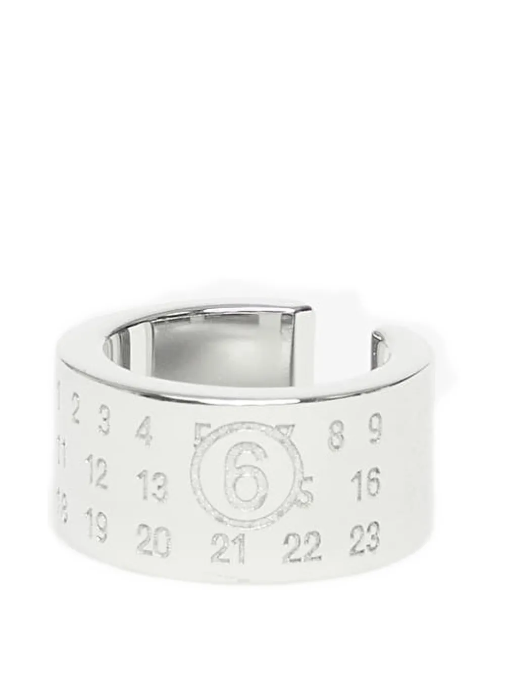 MM6 Maison Margiela Numeric ear cuff - Argento