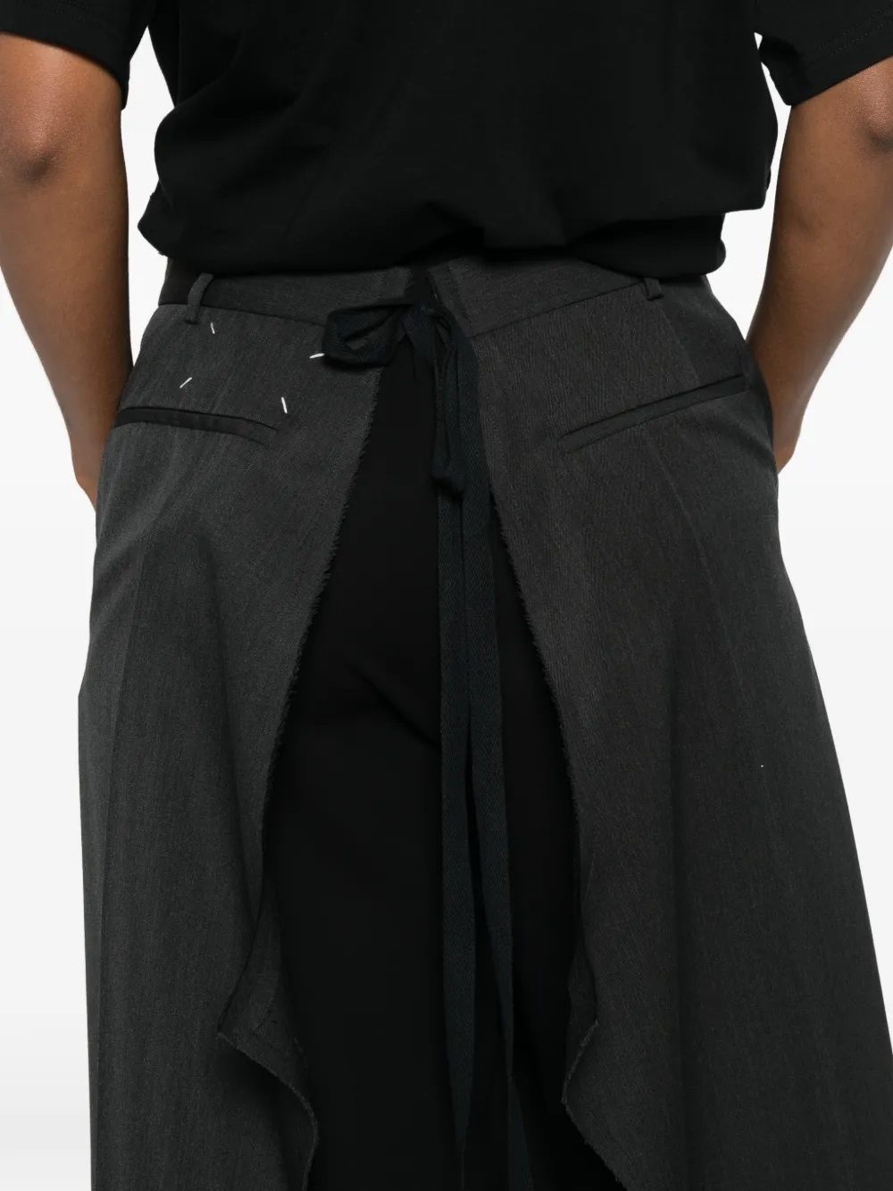 Maison Margiela Gelaagde maxi-rok Grijs