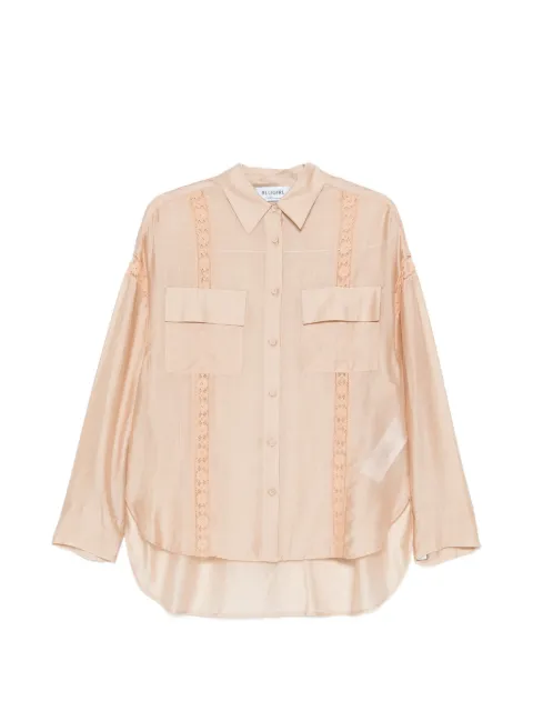 Blugirl lace-details flap-pocket shirt