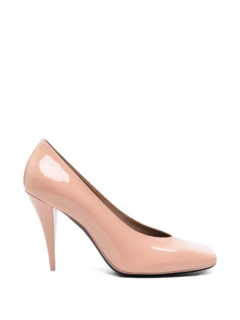Givenchy patent square-toe pumps