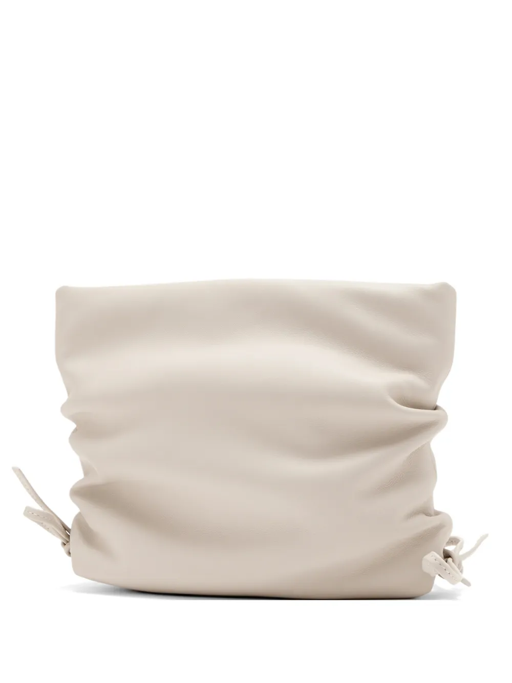 Studio Amelia ruched clutch bag - Nude