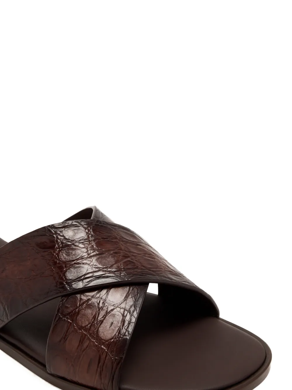 Magnanni criss-cross leather sandals Bruin