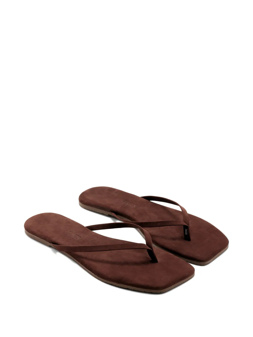 Tkees Lily suède teenslippers Bruin