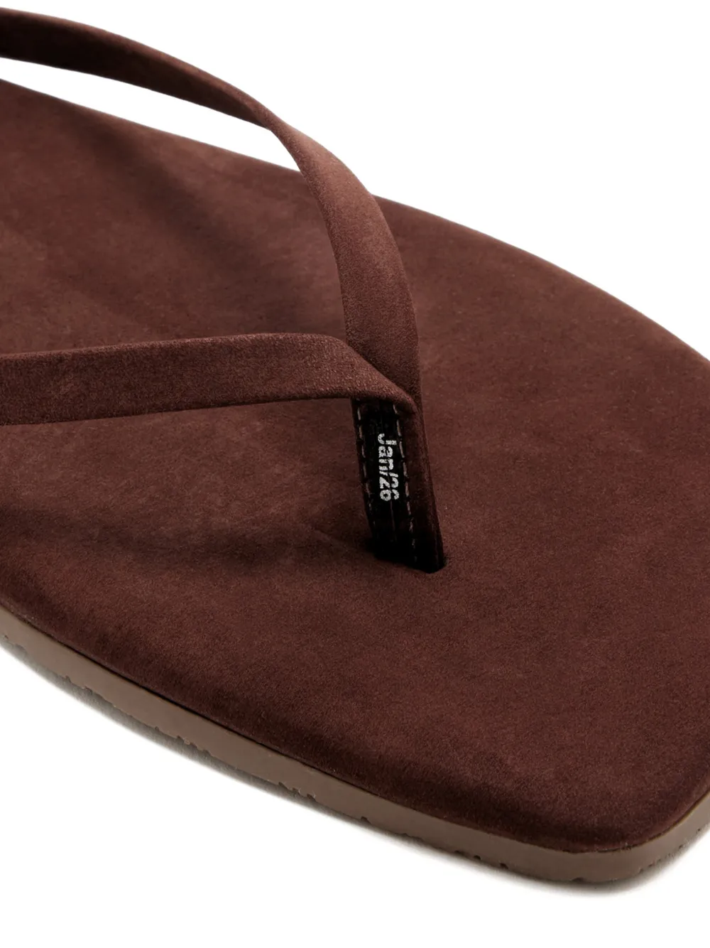 Tkees Lily suède teenslippers Bruin