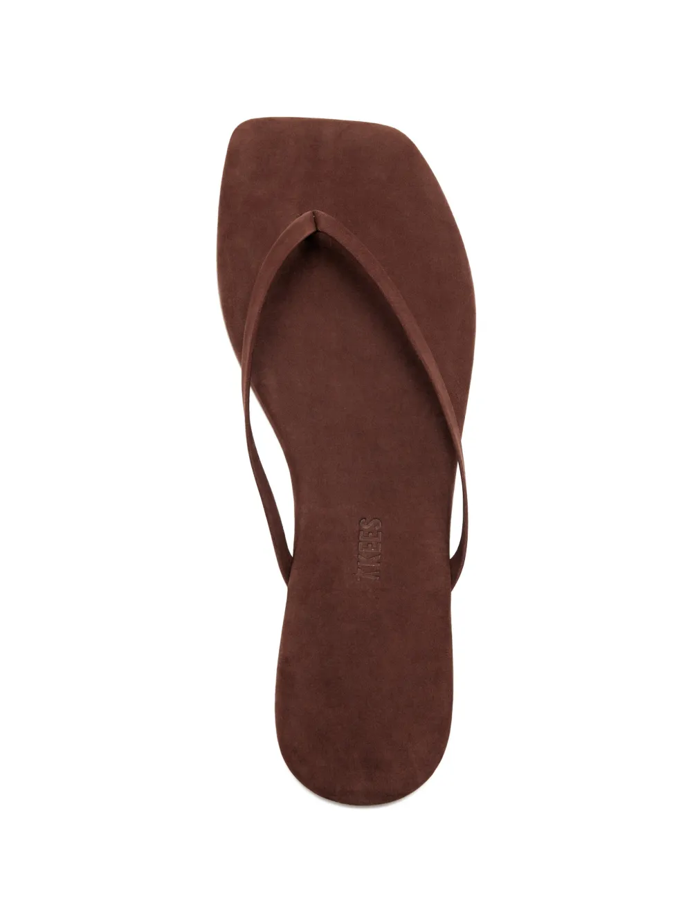 Tkees Lily suède teenslippers Bruin