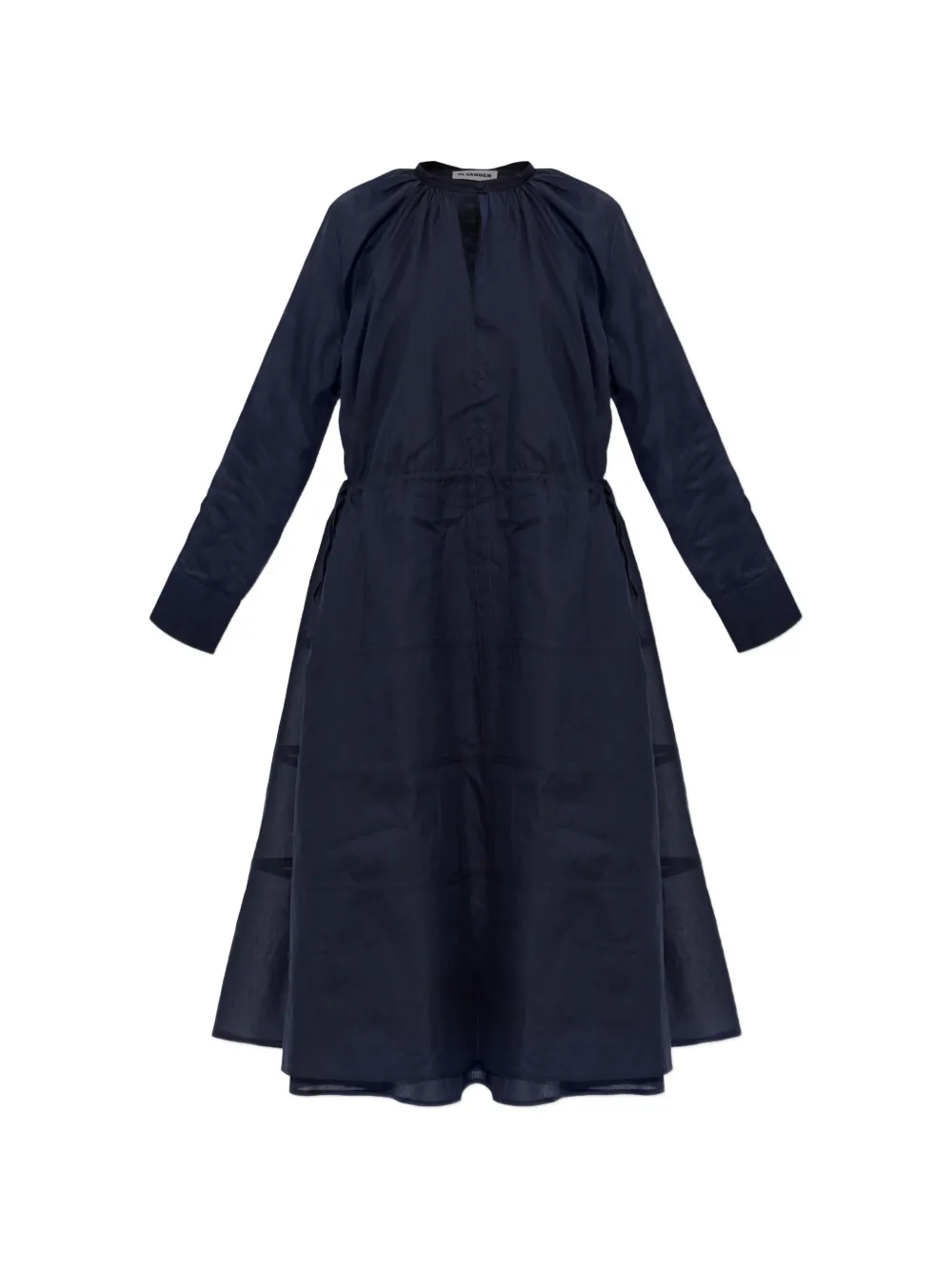 Jil Sander crew-neck midi dress - Blu