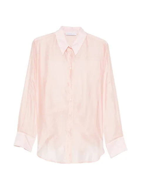 Manuel Ritz sequin-embellished semi-sheer shirt