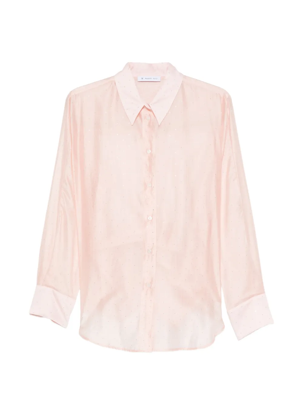 Manuel Ritz sequin-embellished semi-sheer shirt - Viola