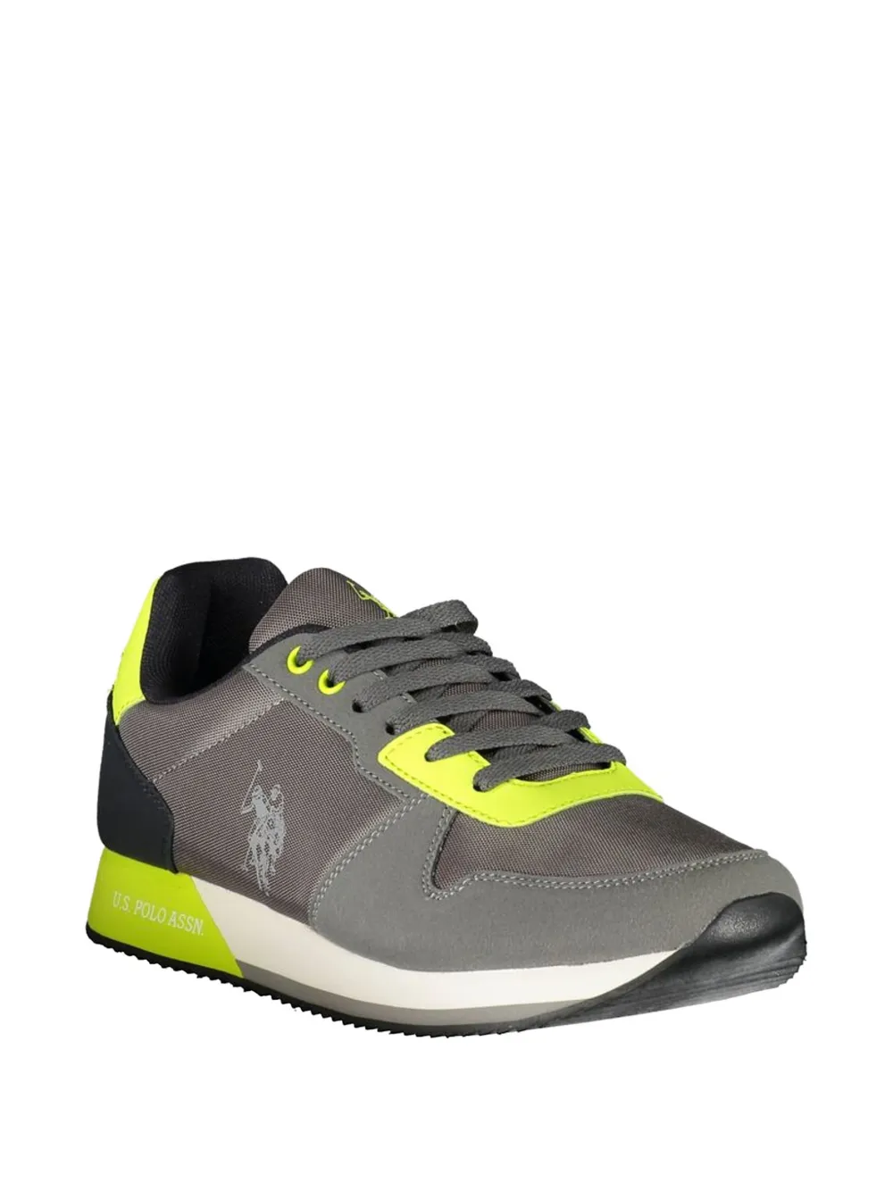 U.S. POLO ASSN. panelled logo-print sneakers Grijs