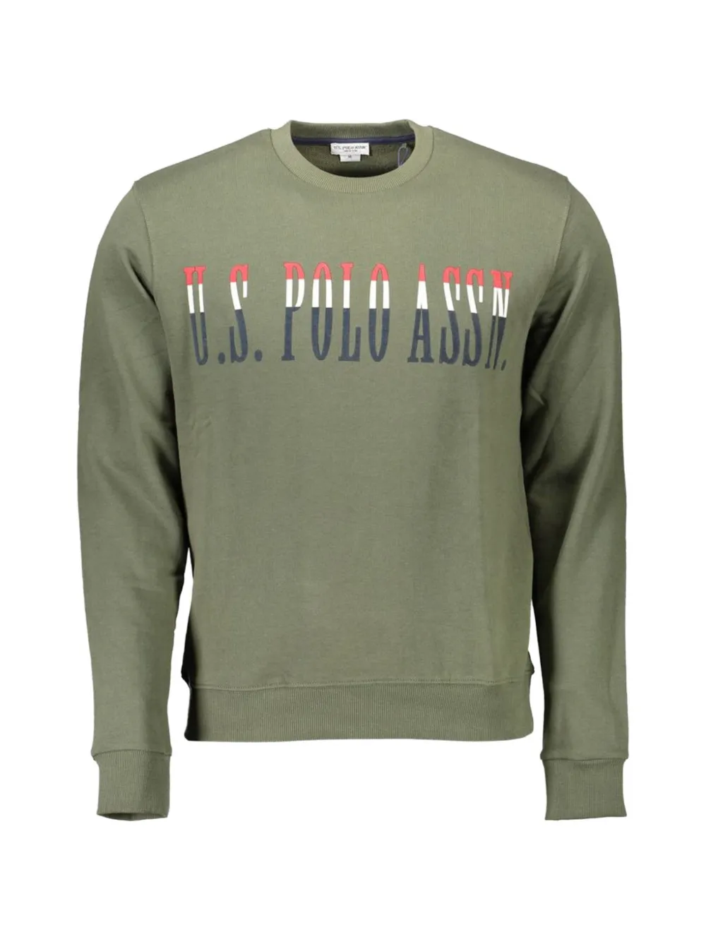 U.S. POLO ASSN. logo-print crew-neck sweater - Verde