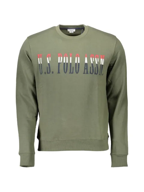 U.S. POLO ASSN. logo-print crew-neck sweater
