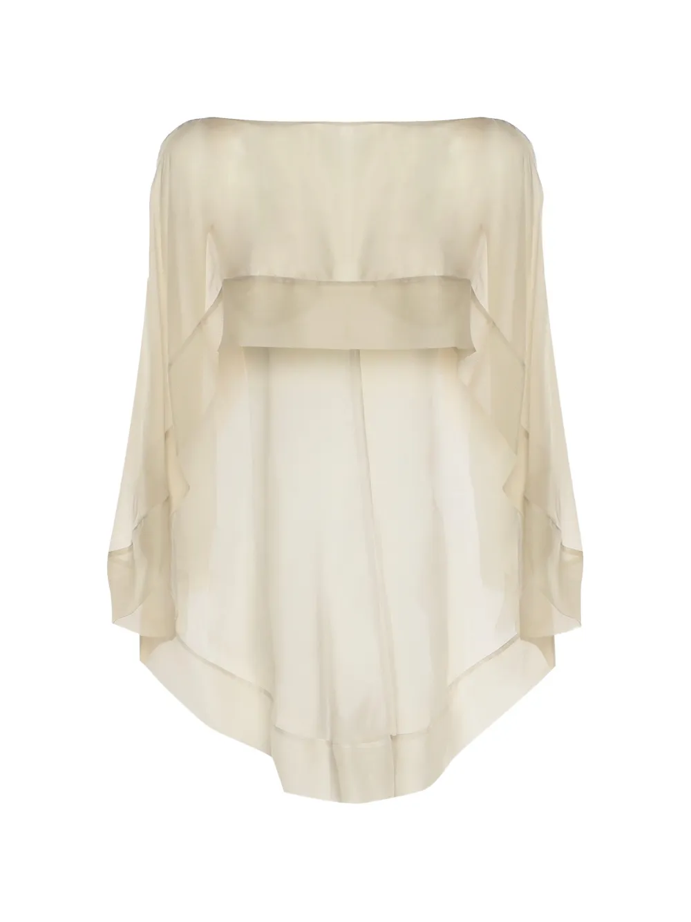 sheer cape-style top