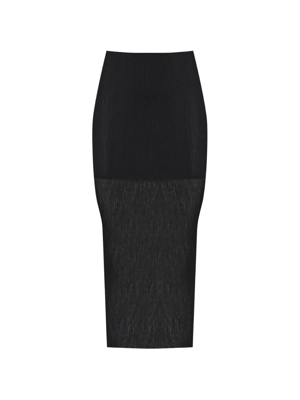 Alberta Ferretti Ribgebreide rok Zwart