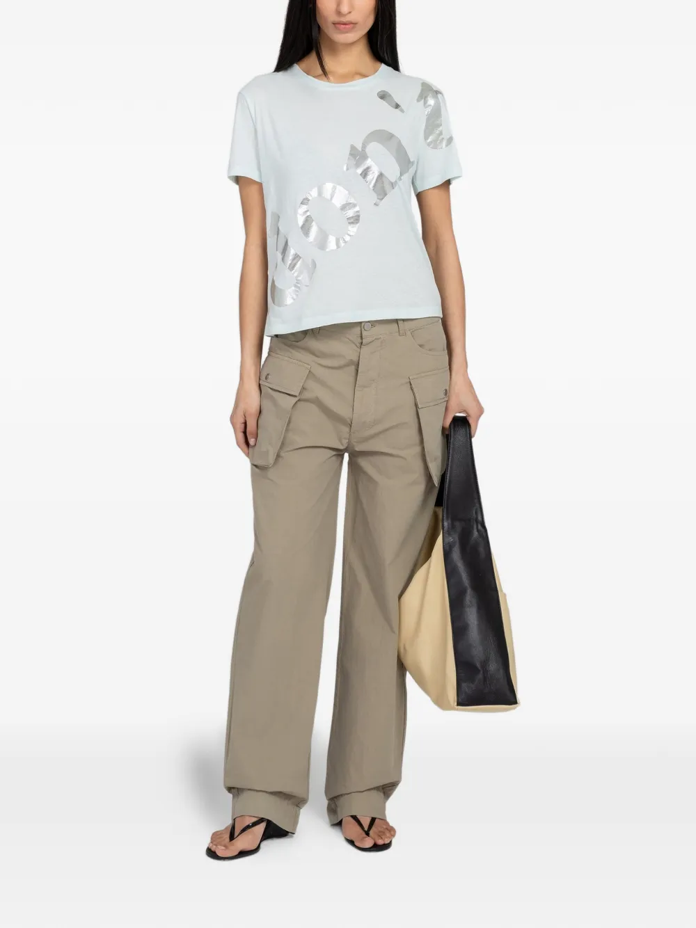 Gimaguas Don't-shirt met tekst Blauw