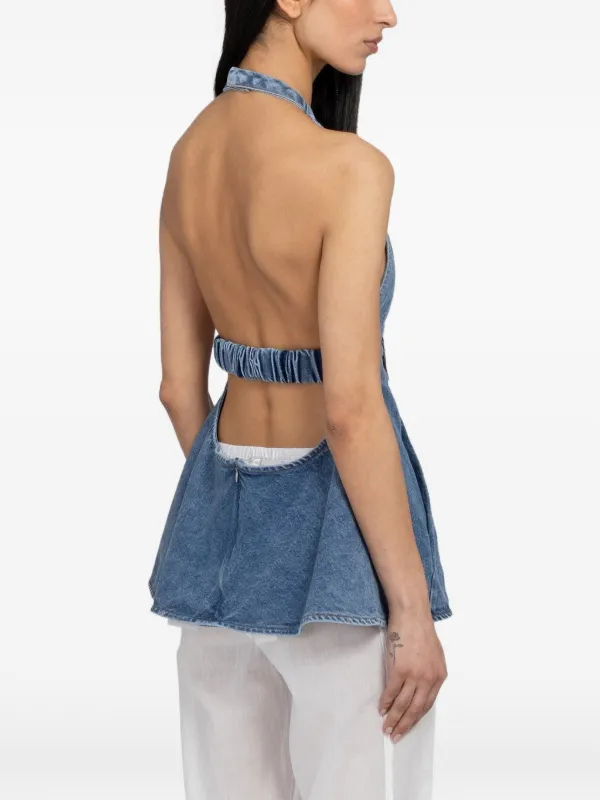 Gimaguas ホルターネック バックレストップ | ブルー | FARFETCH JP
