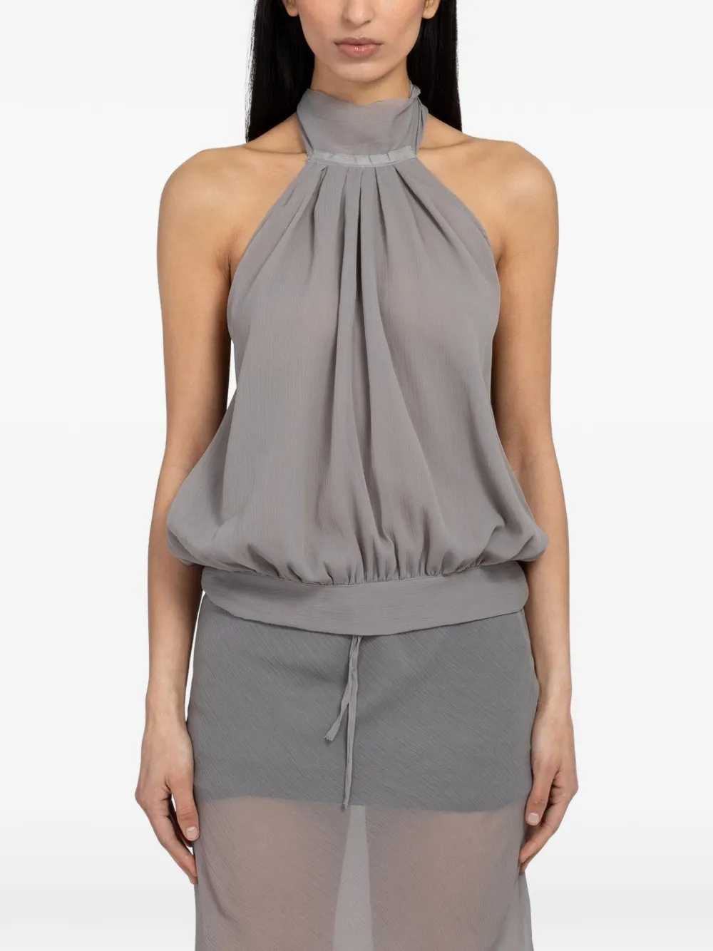 Gimaguas Boa halterneck top - Grigio