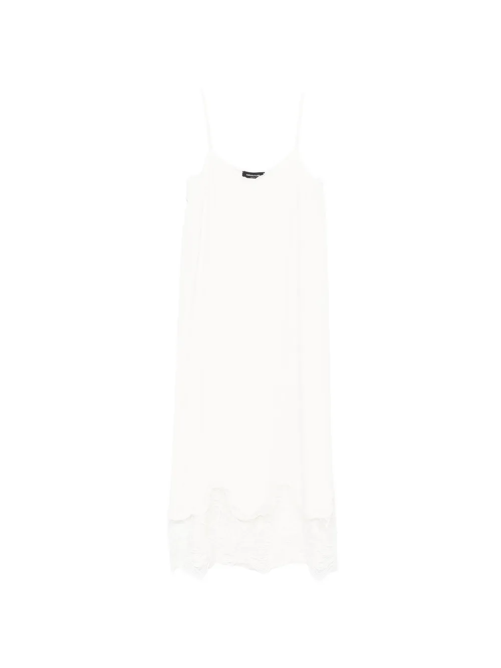 Fabiana Filippi lace-trim midi dress - Bianco