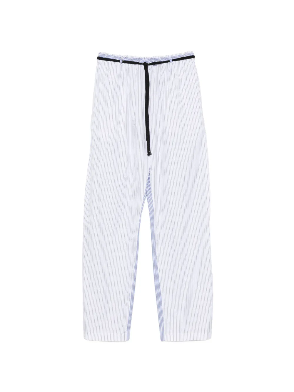 Barena Serata vertical-stripe drawstring trousers - Bianco
