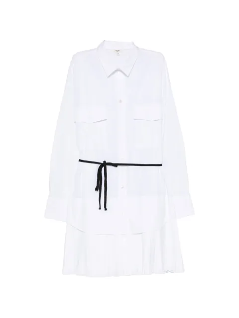 Barena vestido camisero corto con falda plisada