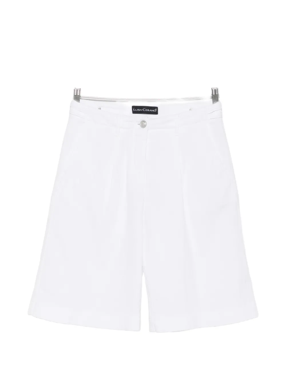 Luisa Cerano pleated-detail shorts - Bianco