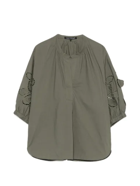 Luisa Cerano bluse med broderie anglaise