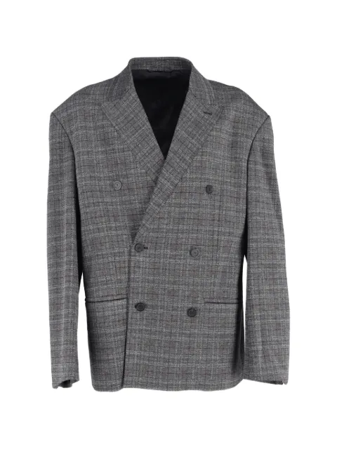 Balenciaga Pre-Owned double-breasted checked blazer