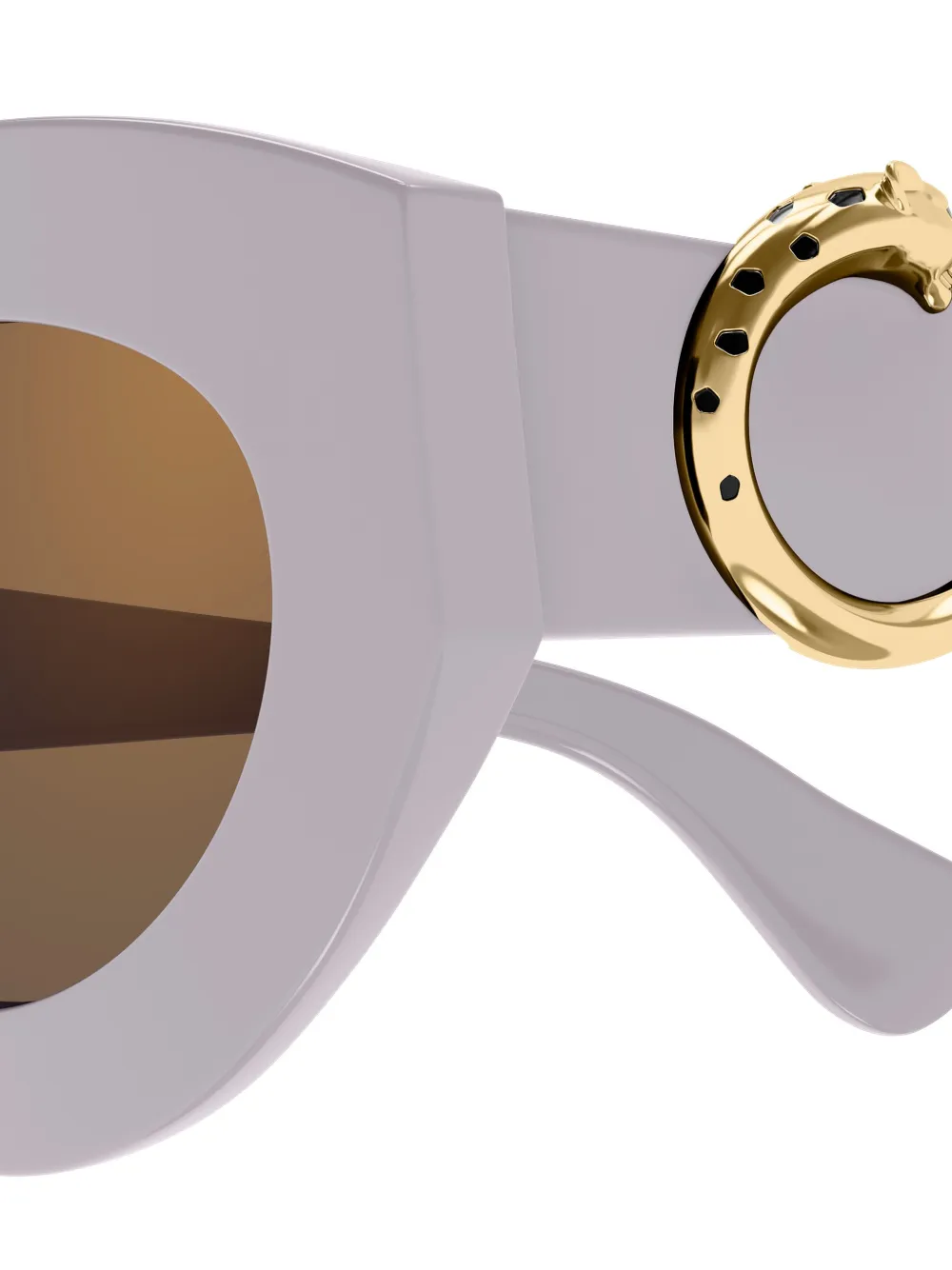 Cartier Eyewear Cat-eye Sunglasses in Purple, view 3